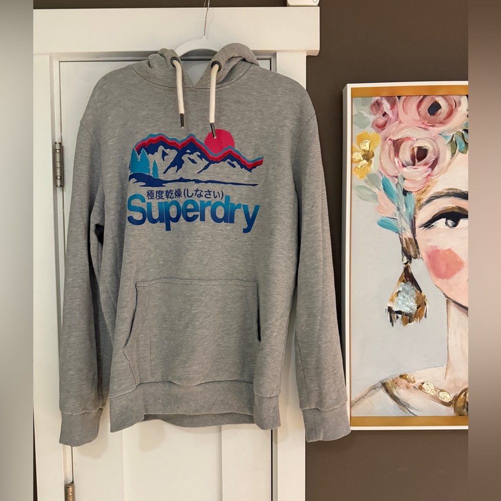 Superdry hoodie, Large Gray